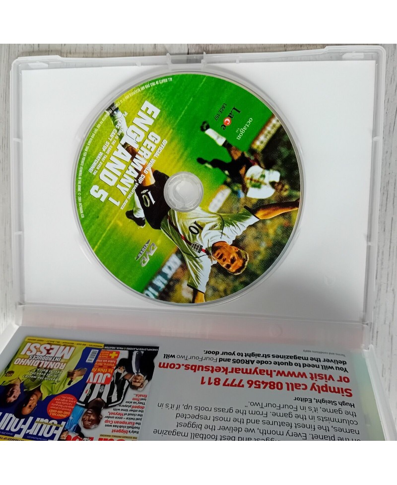 GERMANY VS ENGLAND WORLD CUP DVD 2001 - RARE FOOTBALL DVD