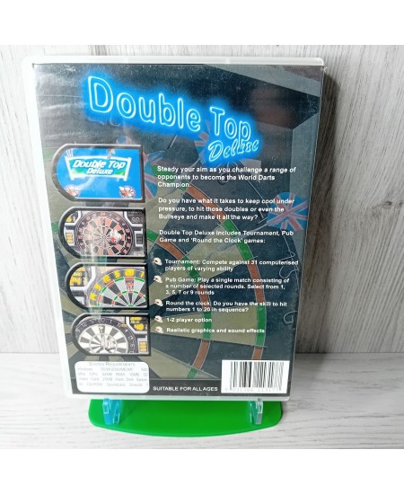 DOUBLE TOP DELUXE PC CD ROM GAME - RARE RETRO GAMING DARTS