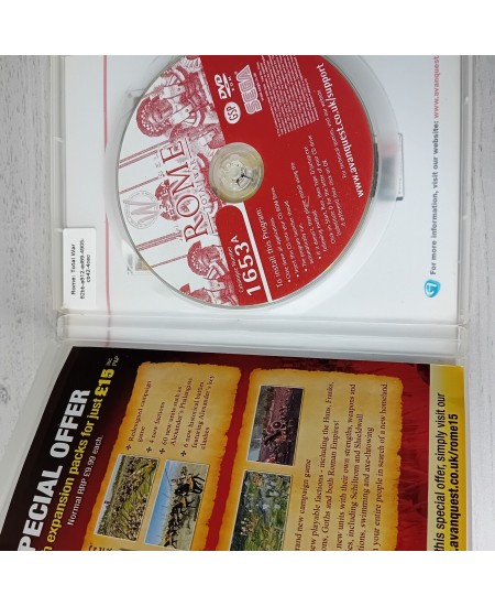ROME TOTAL WAR PC DVD-ROM GAME - RARE RETRO GAMING
