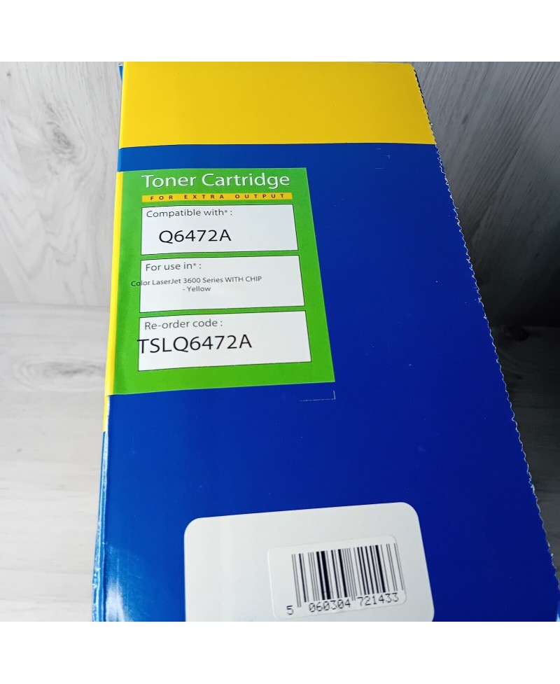 TONER SMART TONER CARTRIDGE YELLOW TONER  Q6472A COMPATIBLE WITH HP LASERJET