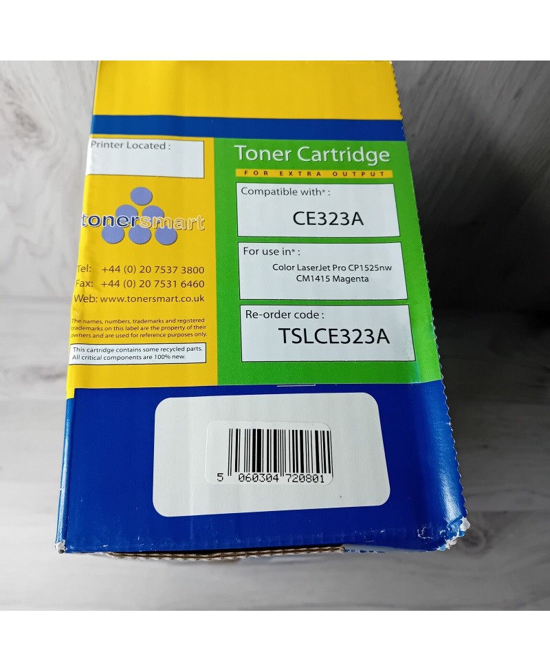 TONER SMART TONER CARTRIDGE MAGENTA TONER  CE323A COMPATIBLE WITH HP LASERJET