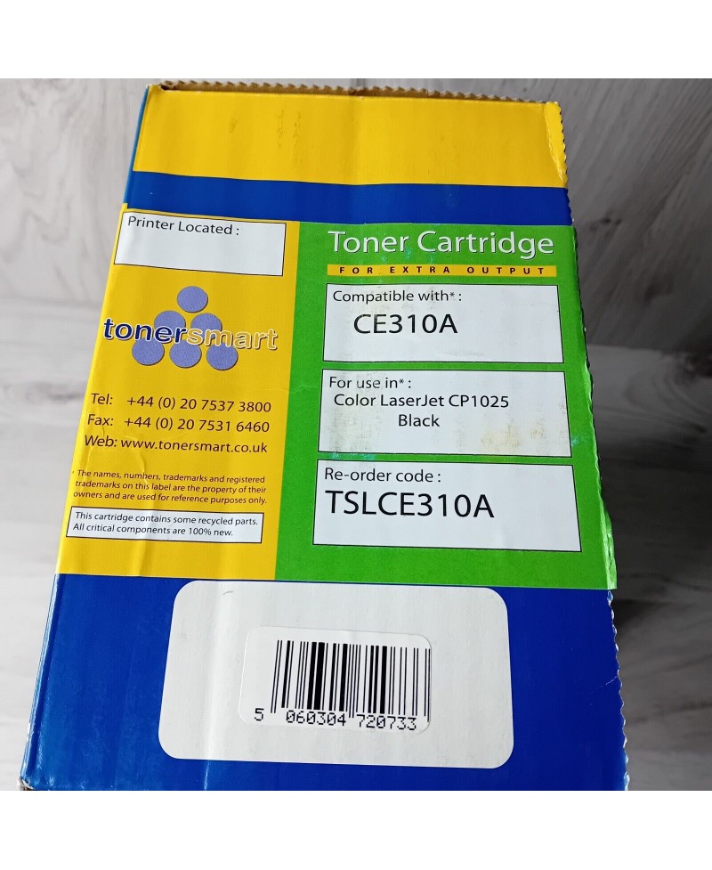 TONER SMART TONER CARTRIDGE BLACK TONER CE310A COMPATIBLE WITH HP LASERJET