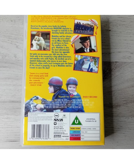 MADELINE VHS TAPE - RARE RETRO MOVIE SERIES VINTAGE