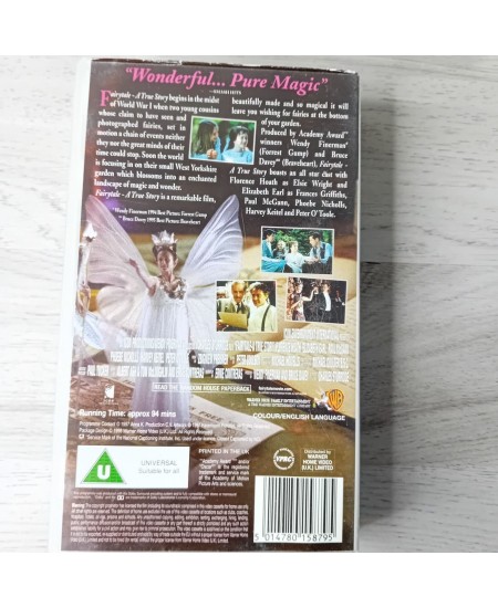 FAIRYTALE A TRUE STORY VHS TAPE - RARE RETRO MOVIE SERIES VINTAGE