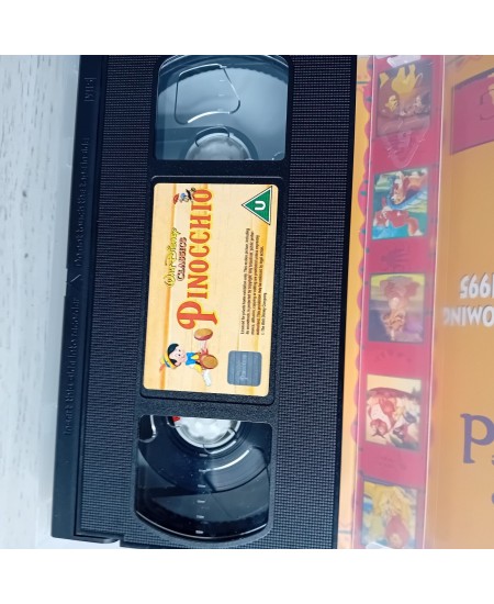 PINOCCHIO VHS TAPE - RARE RETRO MOVIE SERIES VINTAGE