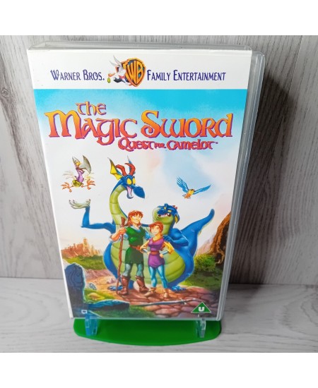 THE MAGIC SWORD QUEST FOR CAMELOT VHS TAPE - RARE RETRO MOVIE SERIES VINTAGE