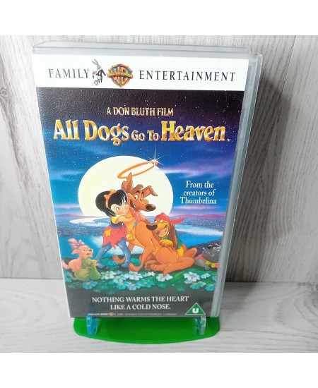 ALL DOGS GO TO HEAVEN VHS TAPE - RARE RETRO MOVIE SERIES VINTAGE