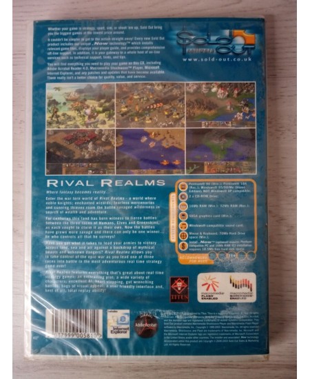 RIVAL REALMS PC CD-ROM GAME - FACTORY SEALED RETRO GAMING RARE VINTAGE