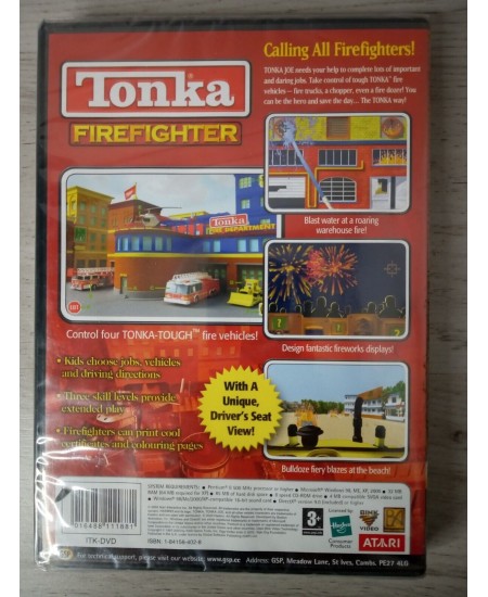 TONKA FIREFIGHTER PC CD-ROM GAME - FACTORY SEALED RETRO GAMING RARE