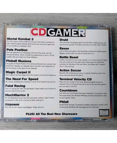 CD GAMER ISSUE 13 MORTAL KOMBAT 3 PC CD ROM GAME - RARE RETRO VINTAGE GAMING