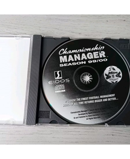 CHAMPIONSHIP MANAGER SEASON 99/00 PC CD ROM GAME - RARE RETRO VINTAGE GAMING