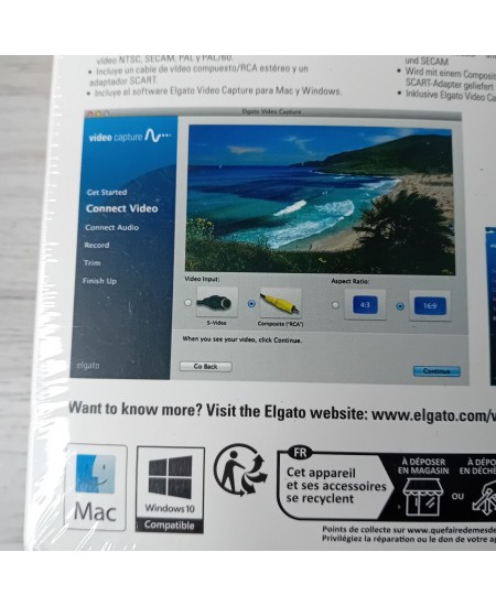 ELGATO VIDEO CAPTURE FOR IPOD MAC PC IPHONE - NEW IN BOX - RARE RETRO