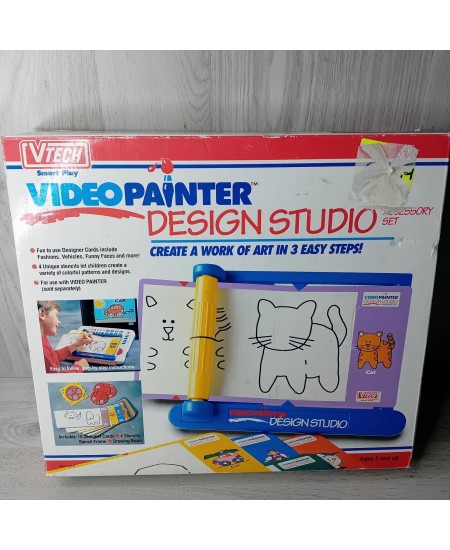 VTECH VIDEO PAINTER DESIGN STUDIO NEW IN BOX - RARE RETRO 1992 - ONLY 1 ON EBAY