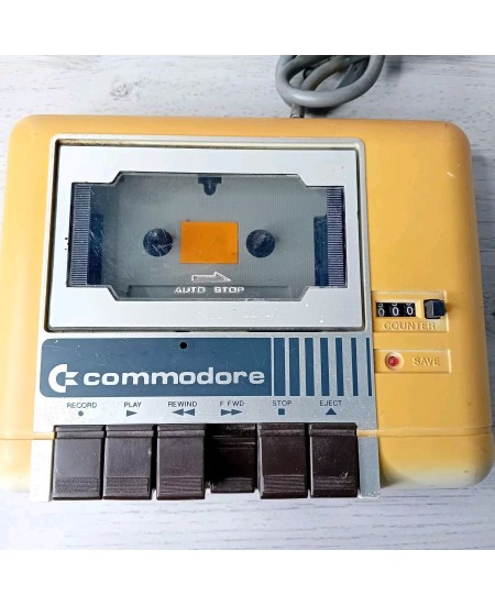 COMMODORE 64 DATASSETTE - CASSETTE PLAYER - NOT TESTED SPARES REPAIRS