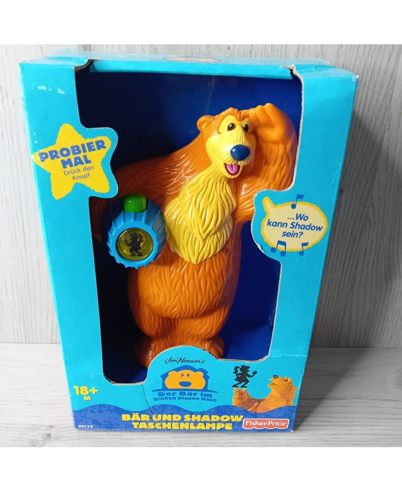BEAR IN THE BIG BLUE HOUSE WHERE IS SHADOW TOY MATTEL 2000 - V.RARE VINTAGE NEW!