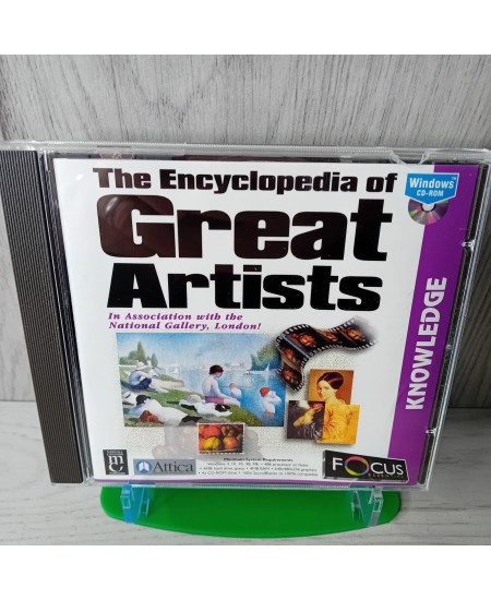 THE ENCYCLOPEDIA GREAT ARTISTS PC CD ROM GAME - RARE RETRO GAMING