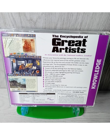 THE ENCYCLOPEDIA GREAT ARTISTS PC CD ROM GAME - RARE RETRO GAMING