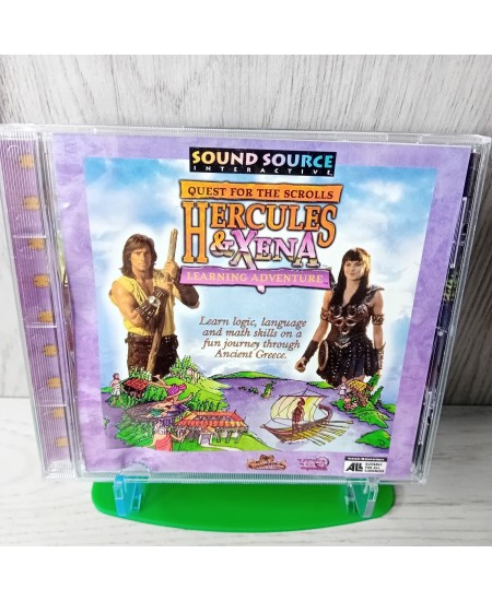 HERCULES & XENA  QUEST FOR THE SCROLLS PC CD ROM GAME - RARE RETRO GAMING