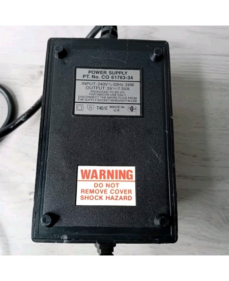 ATARI POWER SUPPLY 61763-34 ATARI XL XE - NEVER USED RARE RETRO VINTAGE GAMING