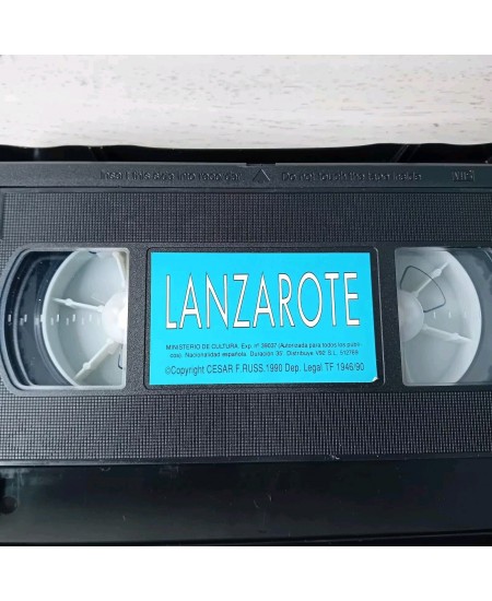 LANZAROTE 1990 VHS TAPE - RARE RETRO MOVIE SERIES