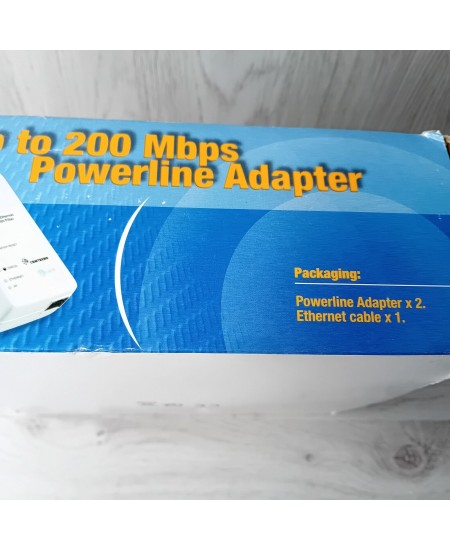 COMTREND 200MBPS POWERLINE ETHERNET ADAPTER - NEW OPENED BOX