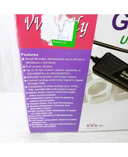 GRABBEE III USB VIDEO GRABBER - NEW IN BOX