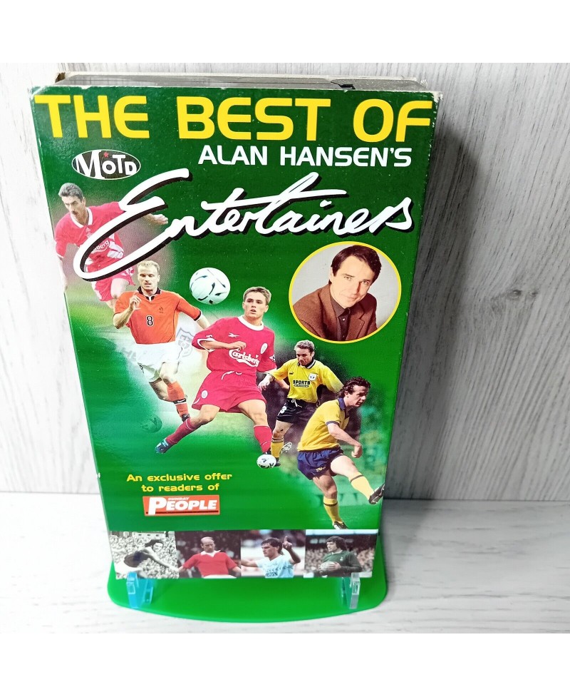 THE BEST OF ALAN HANSENS ENTERTAINERS MOTD VHS - RARE RETRO VIDEO TAPE FOOTBALL