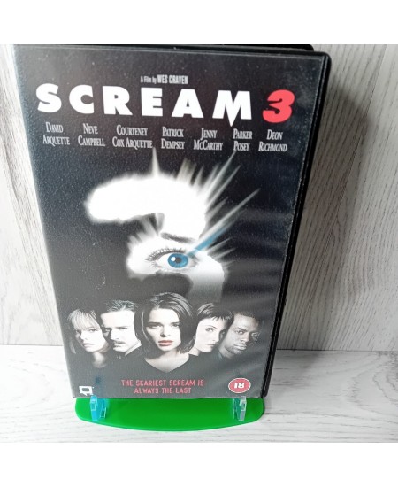 SCREAM 3 VHS - RARE RETRO VIDEO TAPE