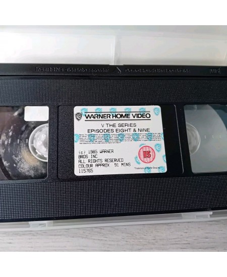 THE V SERIES EPISODES 8 & 9 VHS - RARE RETRO VIDEO TAPE