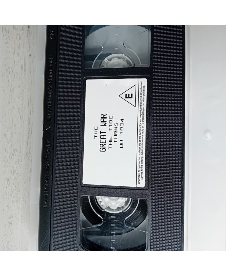 THE GREAT WAR THE TIDE TURNS VHS - RARE RETRO VIDEO TAPE