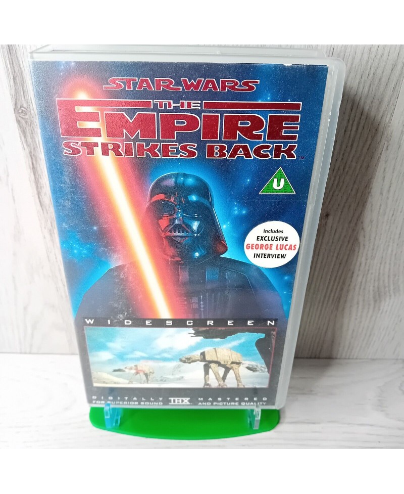 STAR WARS EMPIRE STRIKES BACK WIDESCREEN VHS - RARE RETRO VIDEO TAPE