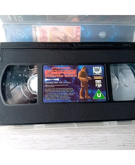 STAR WARS EMPIRE STRIKES BACK WIDESCREEN VHS - RARE RETRO VIDEO TAPE