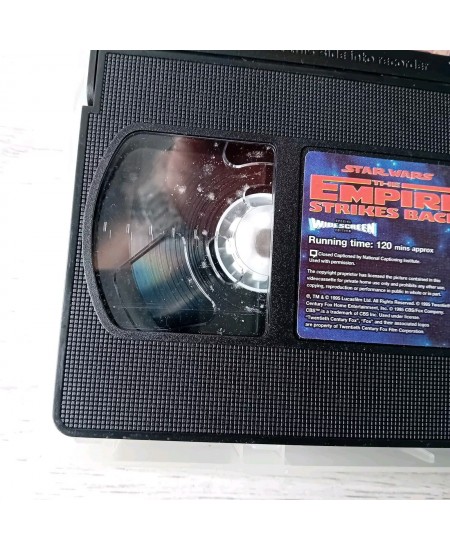 STAR WARS EMPIRE STRIKES BACK WIDESCREEN VHS - RARE RETRO VIDEO TAPE