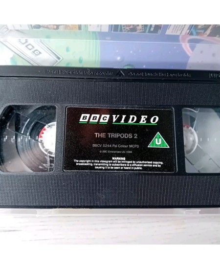 TRIPODS 2 VHS - RARE RETRO VIDEO TAPE