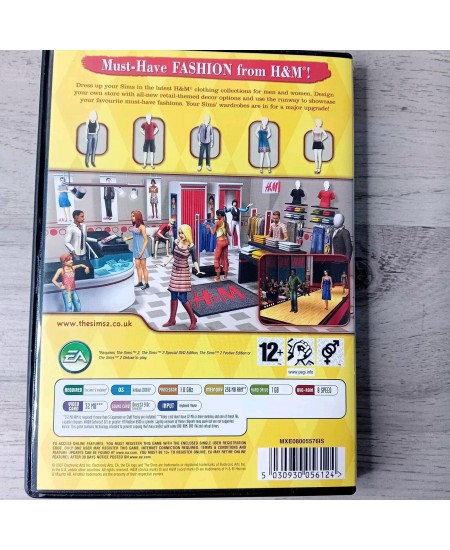 THE SIMS H&M FASHION STUFF PC CD ROM GAME - RARE RETRO GAMING