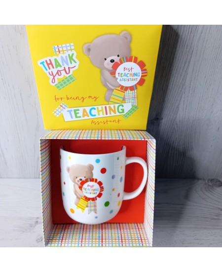 THANK YOU FOR BEING MY TEACHING ASSISTANT MUG - HUGS BRAND - NEW IN BOX