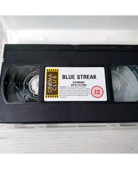 BLUE STREAK VHS - RARE RETRO VIDEO TAPE