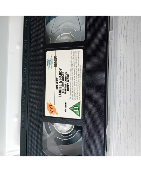 LAUREL & HARDY DIRTY WORK VHS - RARE RETRO VIDEO TAPE