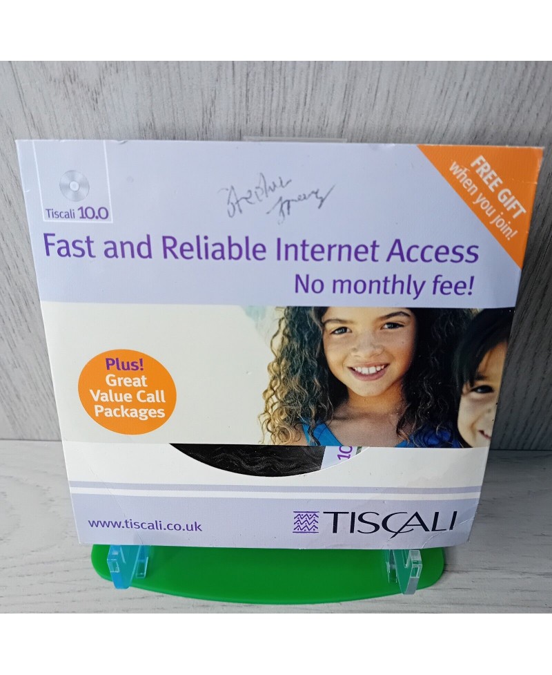 TISCALI 10.0 INTERNET ACCESS DISC PC CD ROM GAME - RARE RETRO 2002