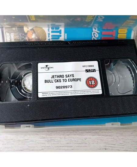 JETHRO SAYS BULLCKS TO EUROPE VHS - RARE RETRO VIDEO TAPE