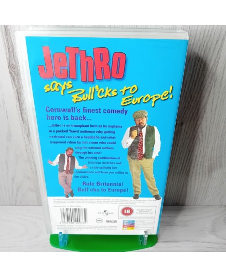 JETHRO SAYS BULLCKS TO EUROPE VHS - RARE RETRO VIDEO TAPE