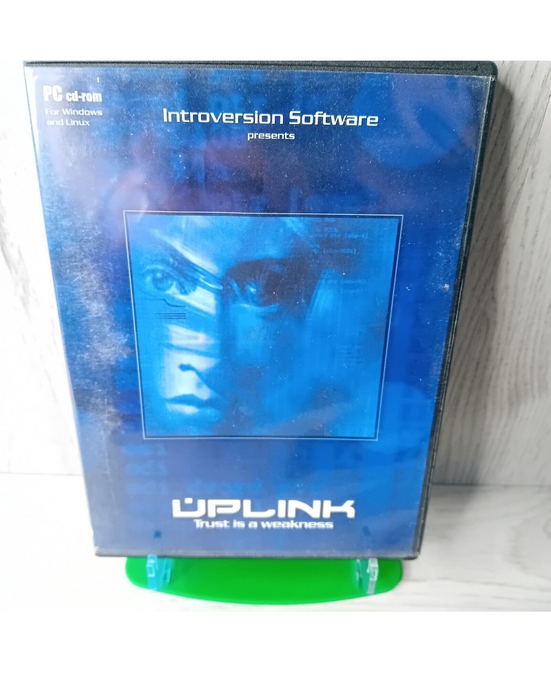 UPLINK HACKER TRUST IS A WEAKNESS PC CD ROM GAME - RARE RETRO GAMING