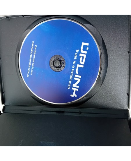 UPLINK HACKER TRUST IS A WEAKNESS PC CD ROM GAME - RARE RETRO GAMING