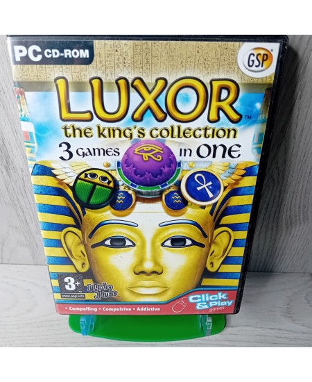 LUXOR THE KING COLLECTION 3 IN 1 PC CD ROM GAME - RARE RETRO GAMING