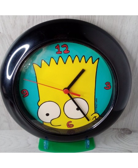 BART SIMPSON MATT GROENING 1999 WALL CLOCK - RARE RETRO VINTAGE ITEM