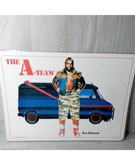 THE A TEAM B.A BARACUS 1983 LAMINATED PICTURE ICARUS COMPANY STEPHEN J CANNELL