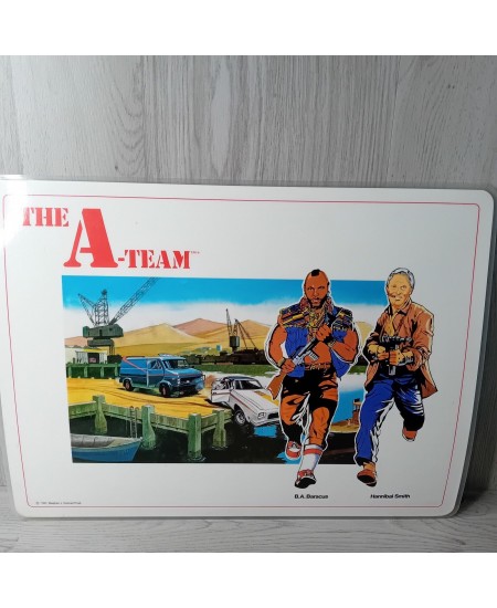 THE A TEAM HANNIBAL 1983 LAMINATED PICTURE ICARUS COMPANY STEPHEN J CANNELL