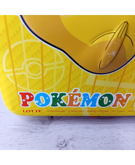 POKEMON LOTTE KIDS LUNCH BOX ON WHEELS Nintendo Tokyo Japan Vintage 1998 - TIN