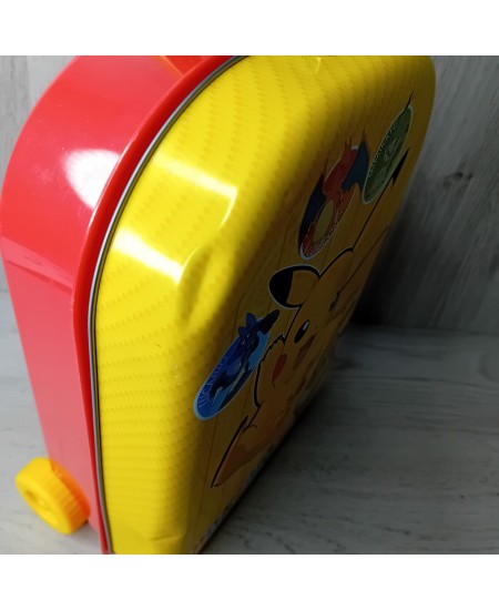 POKEMON LOTTE KIDS LUNCH BOX ON WHEELS Nintendo Tokyo Japan Vintage 1998 - TIN