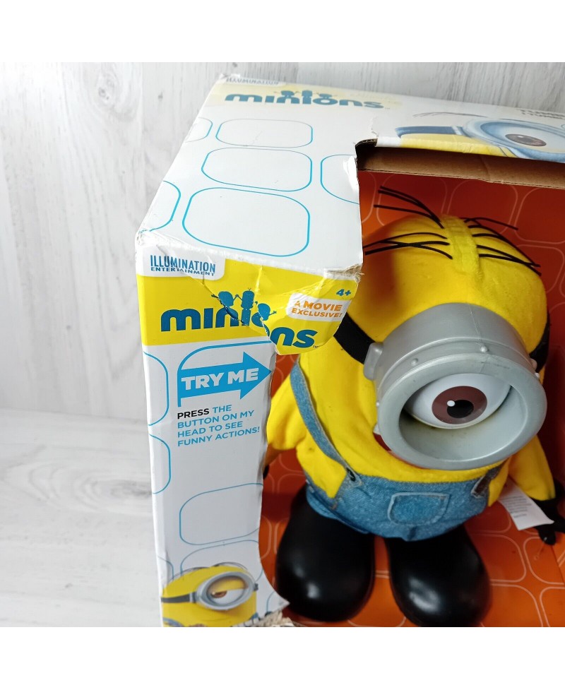 MINIONS TUMBLIN STUART TOY - RARE RETRO KIDS ITEM - NEW IN BOX - THINKWAY TOYS